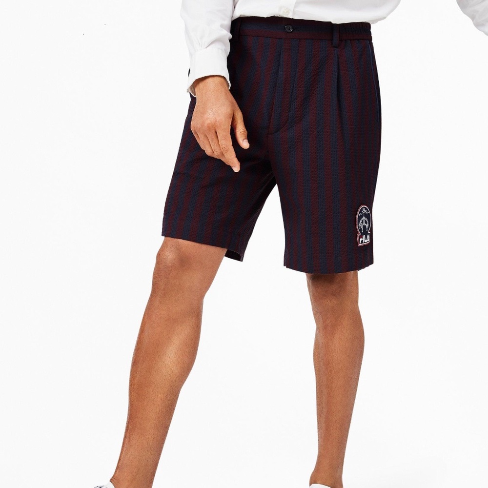 Brooks Brothers x FILA Striped Seersucker Newport Shorts